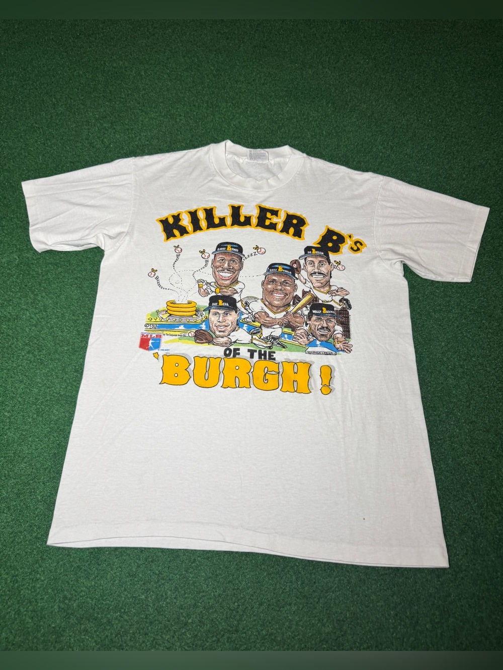 Pittsburgh Pirates Killer Bs Vintage T Shirt 80s MLB Baseball RARE Large Shirt